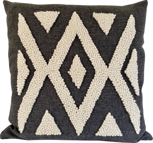 Punch Needle Cushion Cover - Ndebele Pattern 2