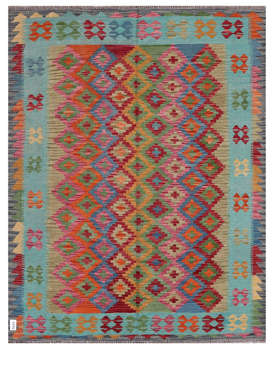 Maimana Afghanistan Kilim Rug - 202 x158 cm