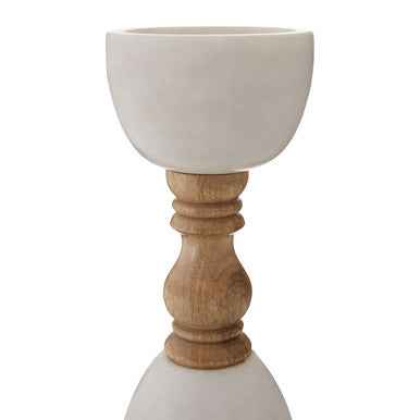 Sena Candle Holder With Decorative Stem