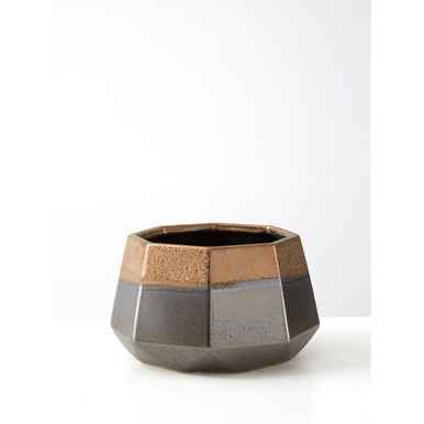 Jet Large Metallic Planter