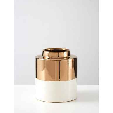 Stellar Small Metallic Vase