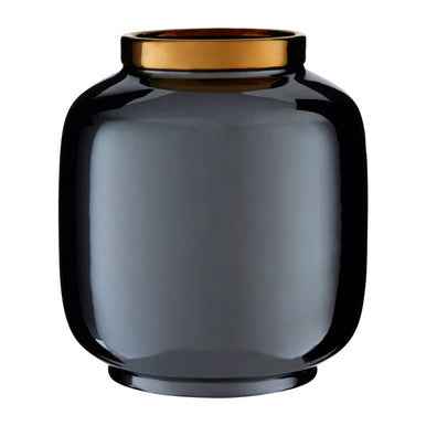 Stellar Black Metallic Vase