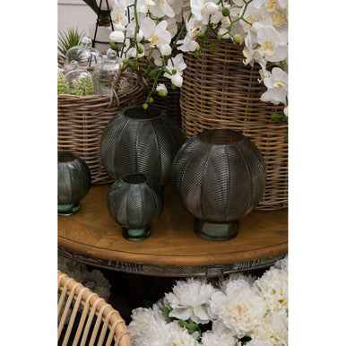 Complements Fern Green Large Glass Vase