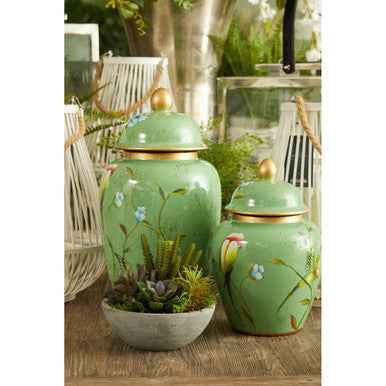 Tropical Turquoise Large Ceramic Jar