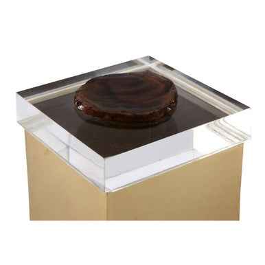 Bowerbird Black Agate Small Trinket Box