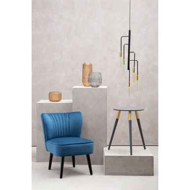 Colbie Medium Embossed Grey Glass Vase