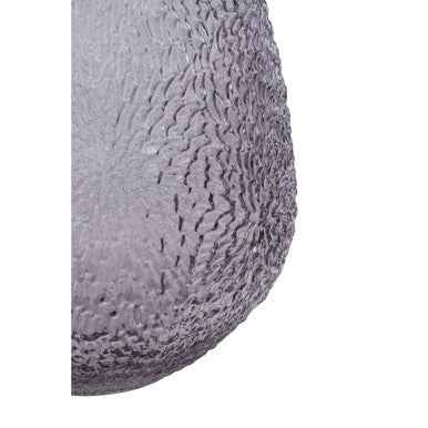 Colbie Medium Embossed Grey Glass Vase