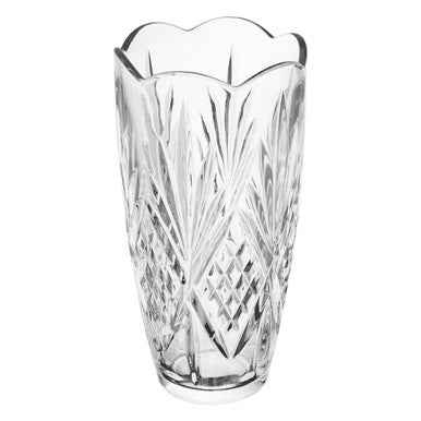 Beaufort Crystal Scalloped Vase
