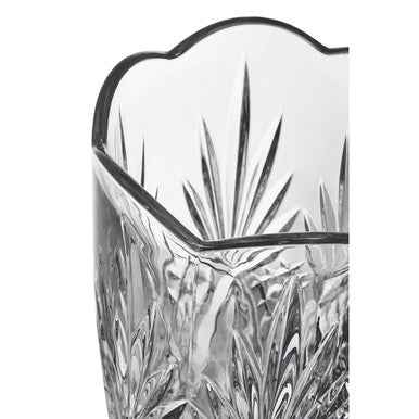 Beaufort Crystal Scalloped Vase