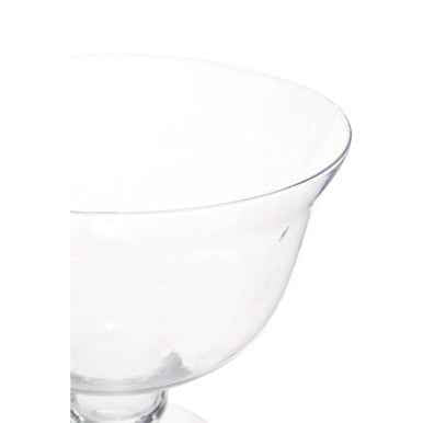 Ambra Clear Glass Footed Bowl