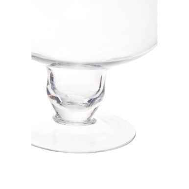 Ambra Clear Glass Footed Bowl
