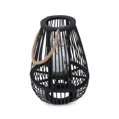 Lentigo Small Black Bamboo Lantern