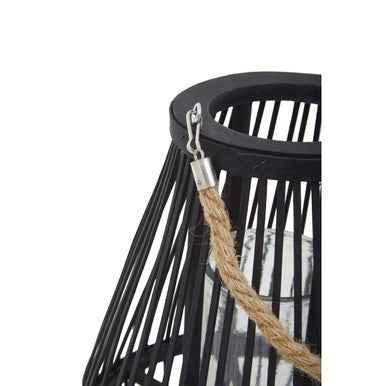 Lentigo Small Black Bamboo Lantern