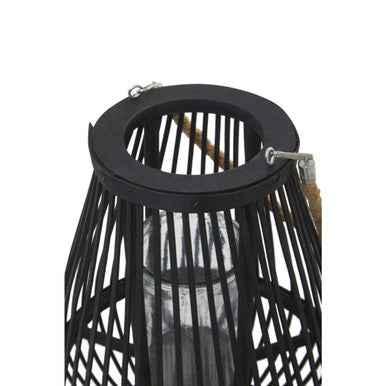 Lentigo Small Black Bamboo Lantern