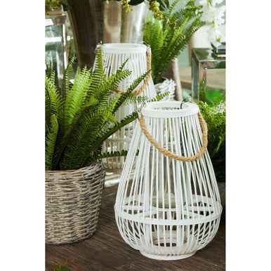 Lentigo Small White Bamboo Lantern