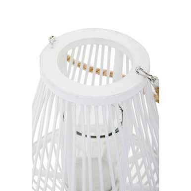 Lentigo Small White Bamboo Lantern