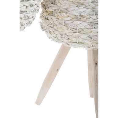 Lentigo Set Of Two White Planters