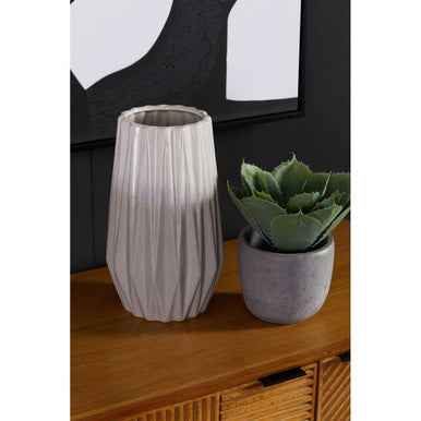 Azul Small Grey and White Ceramic Vase