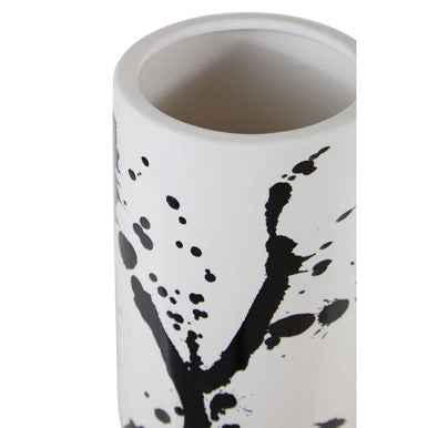 Sorrell Small Black And White Ceramic Vase