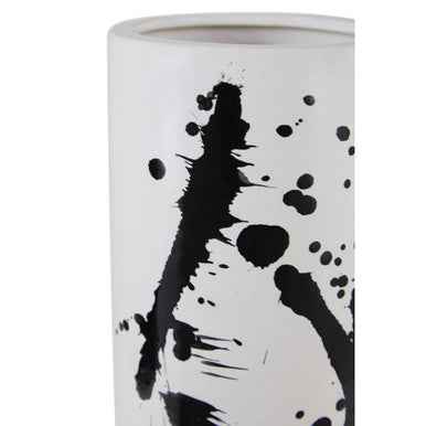 Sorrell Small Black And White Ceramic Vase