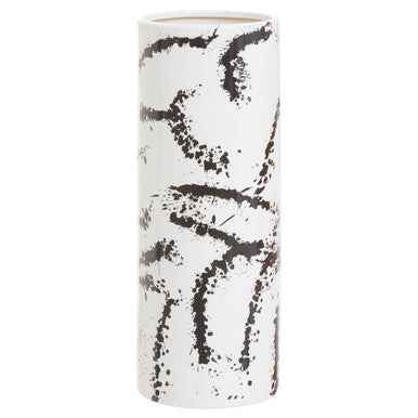Sorrell Large Black And White Ceramic Vase