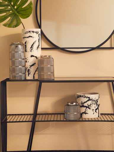 Sorrell Large Black And White Ceramic Vase