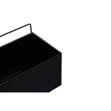 Asher Small Black Wall Plant Box