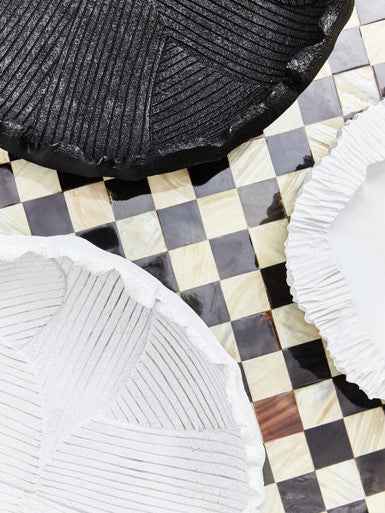 Broc White Flat Bowl