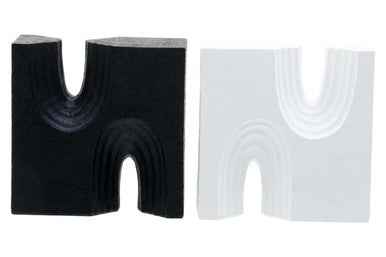 Broc Set Of Two Black And White Bookends