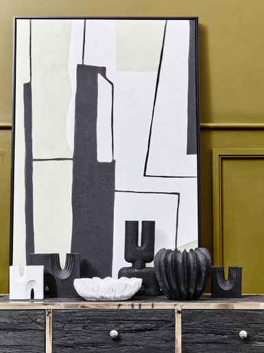 Broc Set Of Two Black And White Bookends