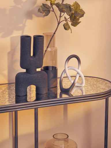 Broc Small Black Sculptured Vase