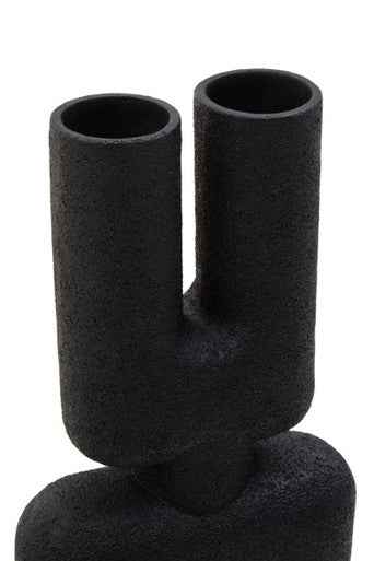 Broc Small Black Sculptured Vase