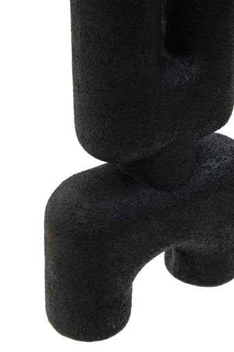 Broc Small Black Sculptured Vase