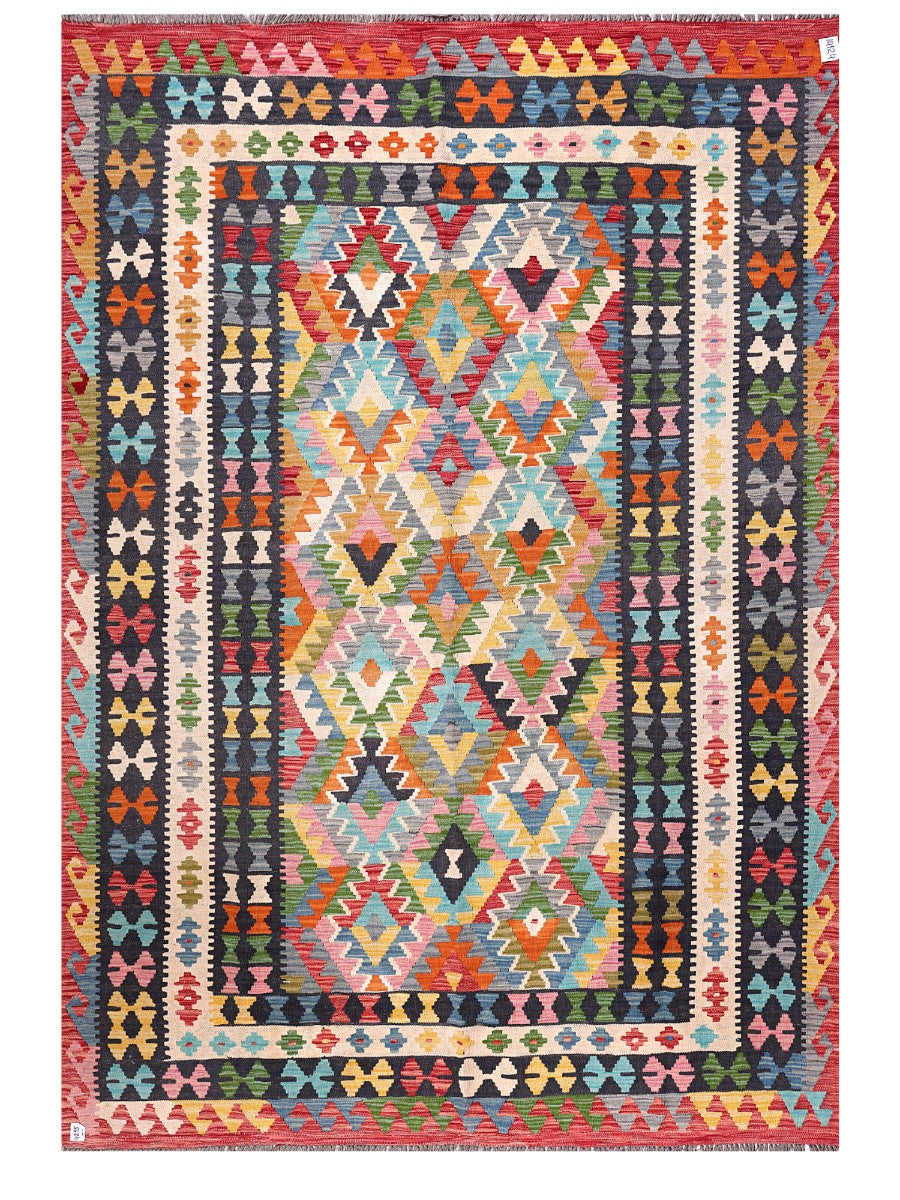 Maimana Afghanistan Kilim Rug - 288 x201 cm