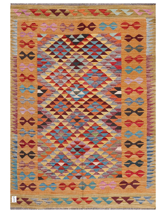 Maimana Afghanistan Kilim Rug - 199 x145 cm