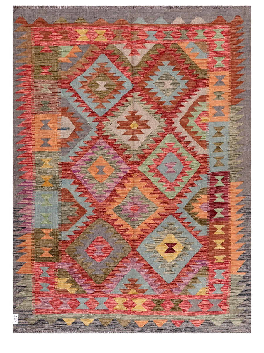 Maimana Afghanistan Kilim Rug - 199 x150 cm