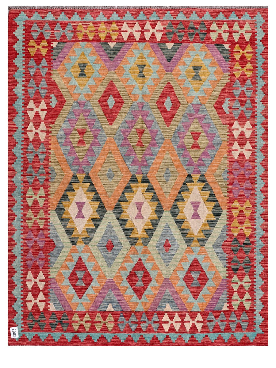 Maimana Afghanistan Kilim Rug - 199 x156 cm