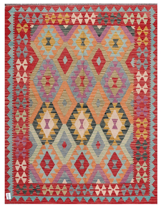Maimana Afghanistan Kilim Rug - 199 x156 cm