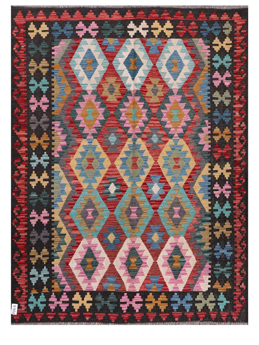Maimana Afghanistan Kilim Rug - 199 x152 cm