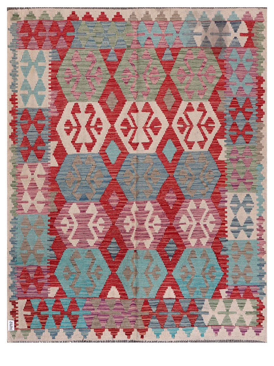 Maimana Afghanistan Kilim Rug - 192 x153 cm