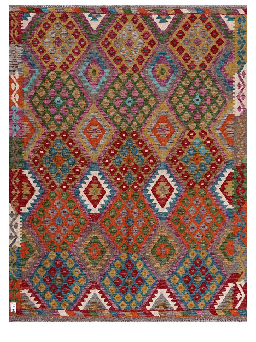 Maimana Afghanistan Kilim Rug - 203 x157 cm