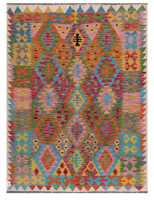 Maimana Afghanistan Kilim Rug - 200 x152 cm