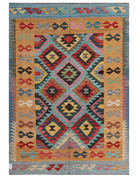 Maimana Afghanistan Kilim Rug - 204 x147 cm
