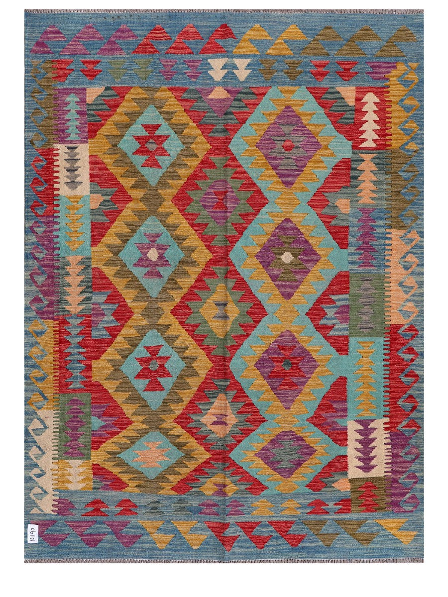 Maimana Afghanistan Kilim Rug - 203 x150 cm
