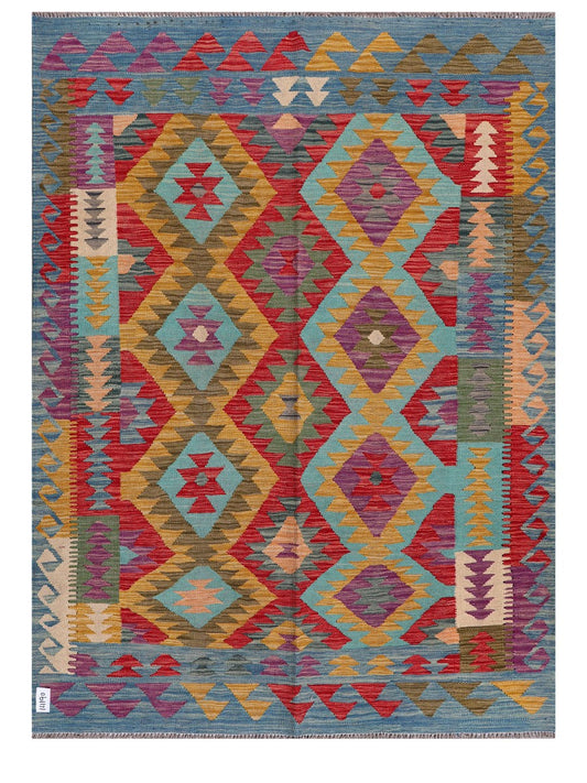 Maimana Afghanistan Kilim Rug - 203 x150 cm