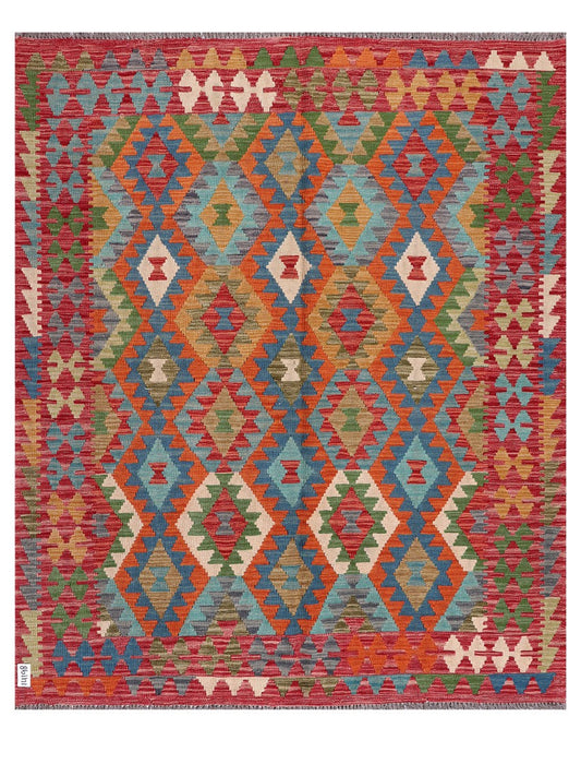 Maimana Afghanistan Kilim Rug - 194 x163 cm