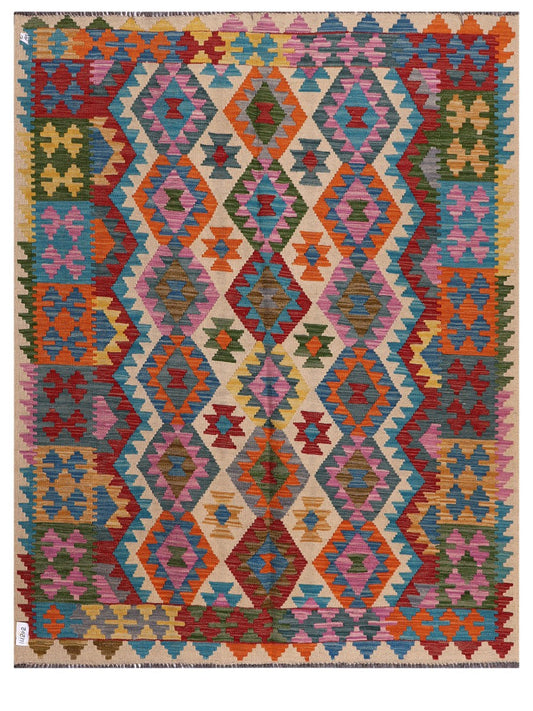 Maimana Afghanistan Kilim Rug - 195 x154 cm
