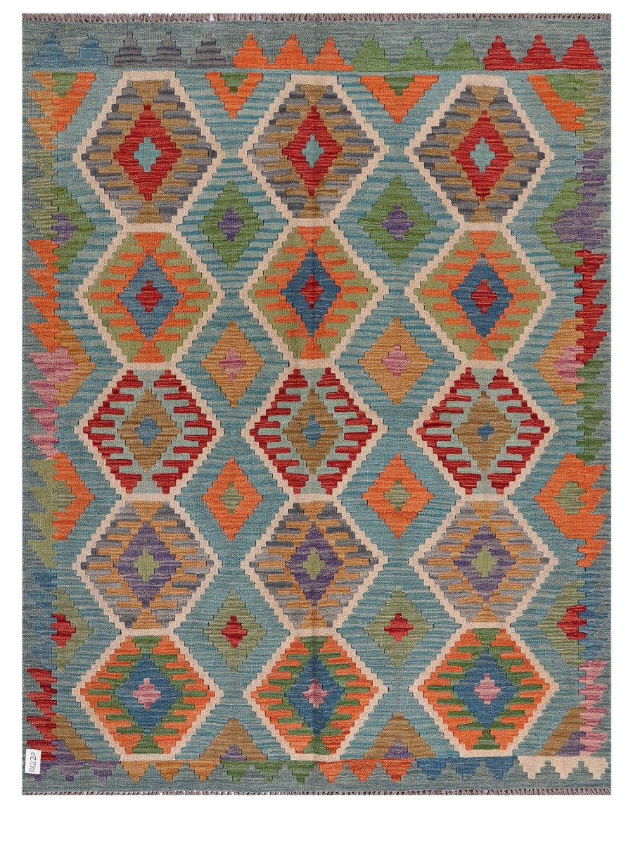 Maimana Afghanistan Kilim Rug - 193 x151 cm