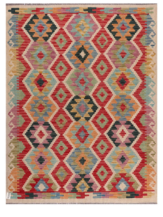 Maimana Afghanistan Kilim Rug - 197 x153 cm