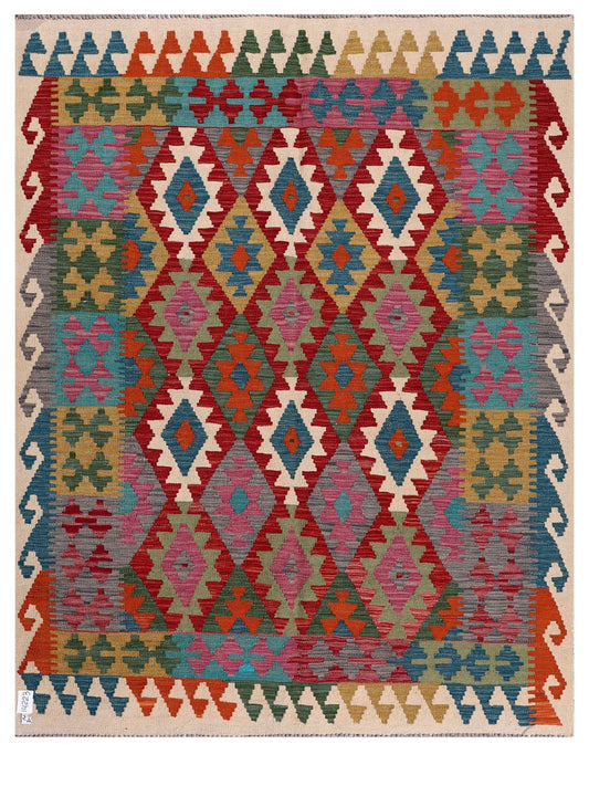 Maimana Afghanistan Kilim Rug - 199 x158 cm